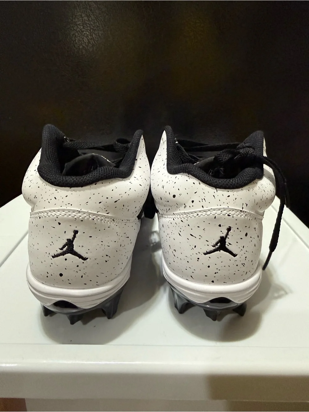 Air Jordan Stadium 90 Low TD Baseball Cleats Black White Men Sizes HQ0210-100